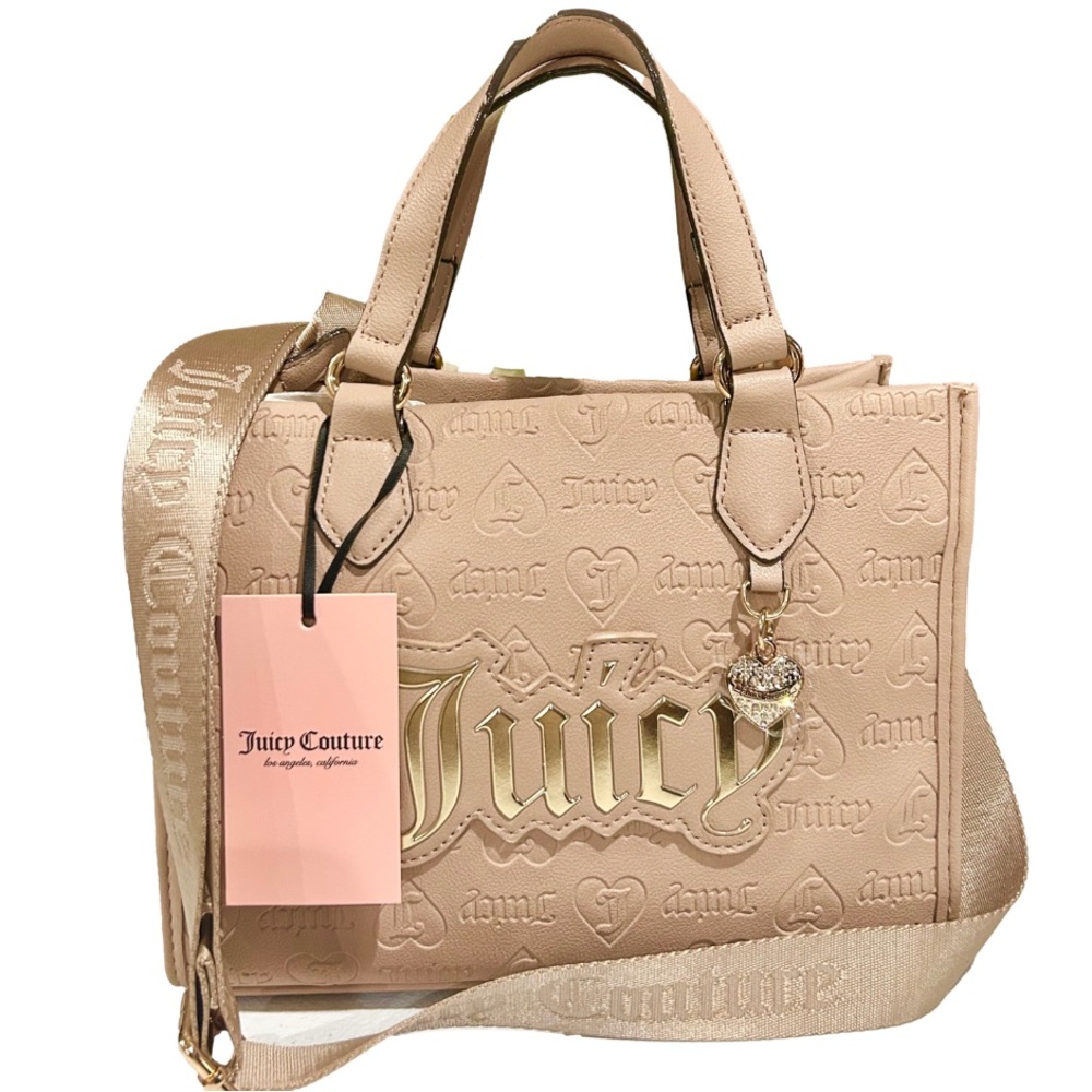 JUICY COUTURE CAFE UPGRADE U MINI TOTE CROSSBODY BAG - Approx 9.5L x 7.5H x 5.5W